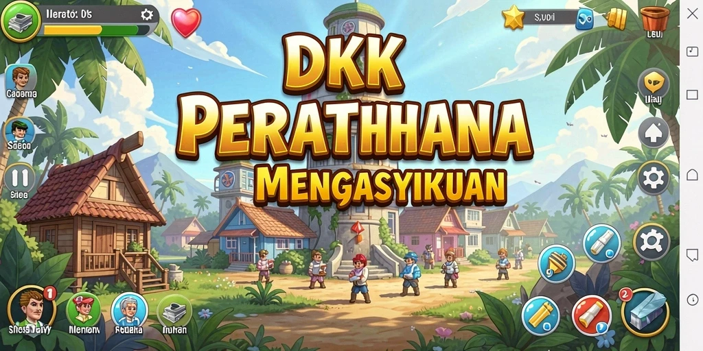 Tampilan gameplay DKK yang menegangkan dalam Tower Defense.