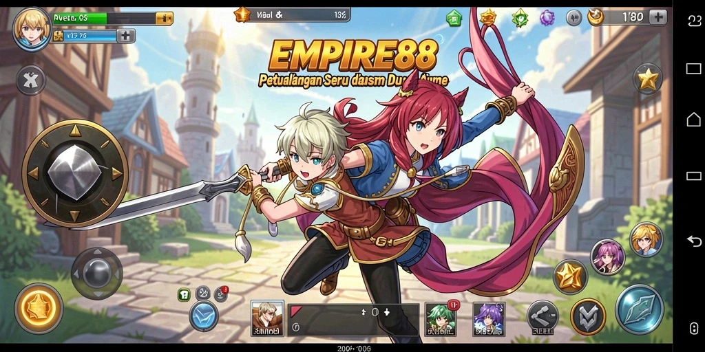 Screenshot gameplay EMPIRE88 yang menampilkan karakter Anime yang dinamis.