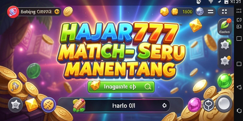 Tampilan gameplay HAJAR777 yang penuh warna dan menantang.