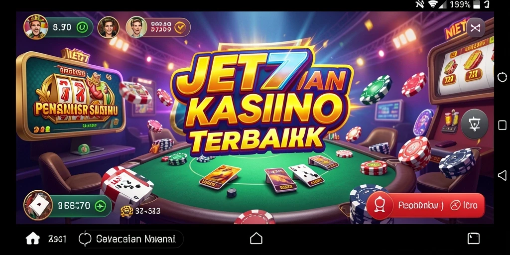 Screenshot menunjukkan gameplay menarik dari permainan Kasino JET77.