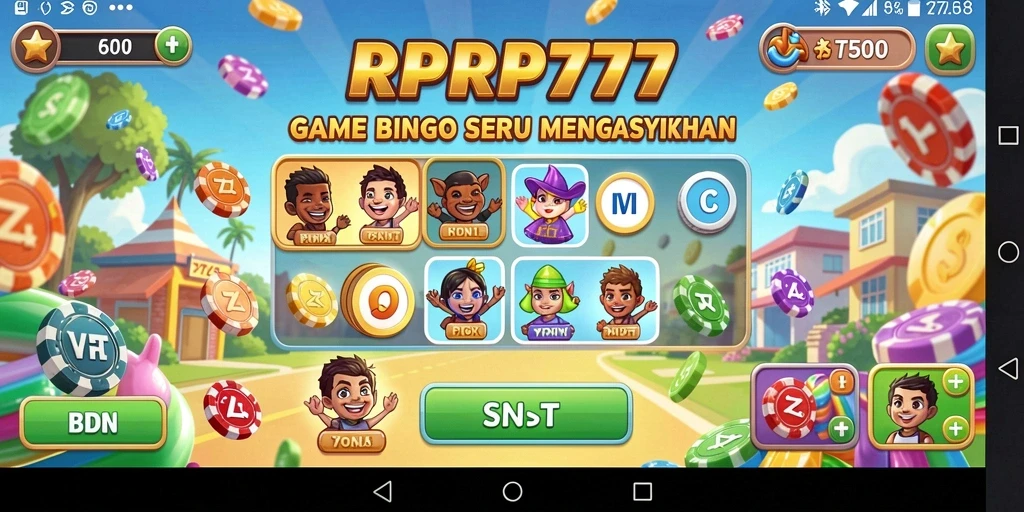 Tampilan gameplay Bingo yang mengasyikkan di RPRP777.
